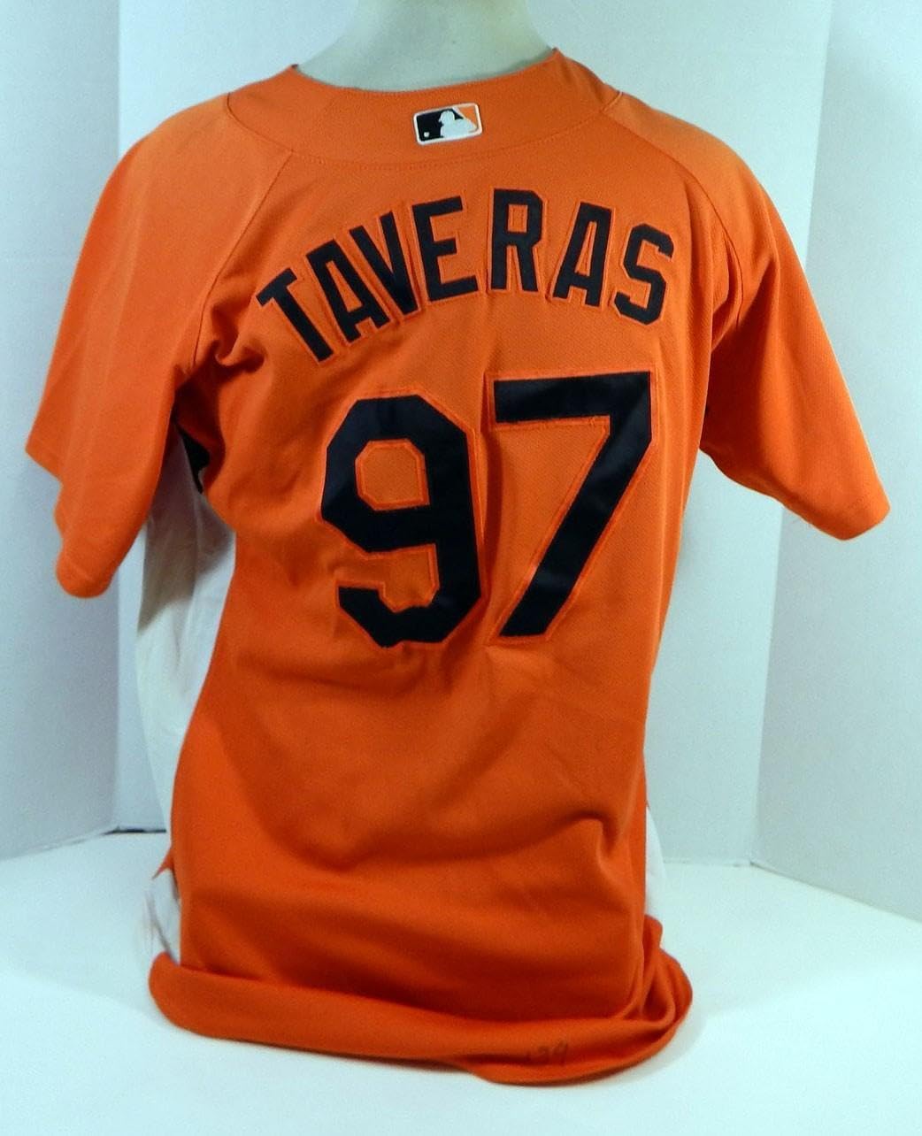 2007-08 Baltimore Orioles Tavaras #97 Game Used Orange Jersey BP Ext ST 570 - Game Used MLB Jerseys