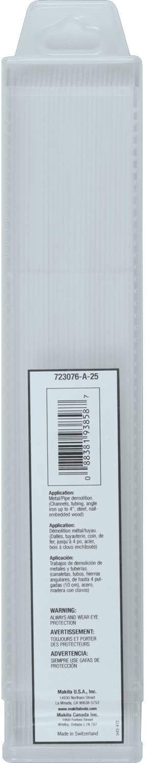 Makita 723076-A-25 9-Inch by 8/10-TPI Reciprocating Blade, 25-Pack