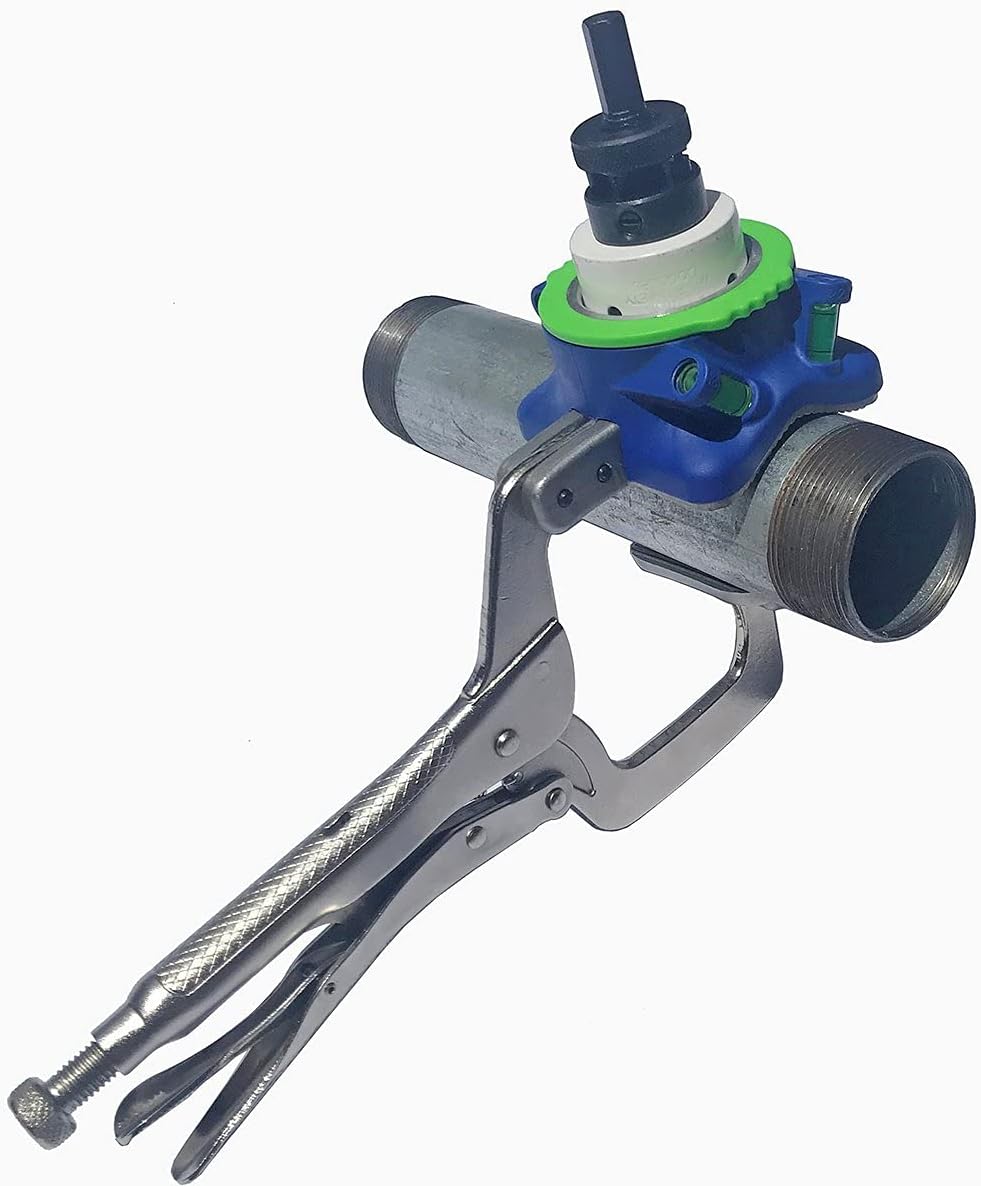 HoleMaster Pipe Hole Cutter Clamp Jig cut up to 2inch Hole in 4inch Pipe (Drill Not Included)