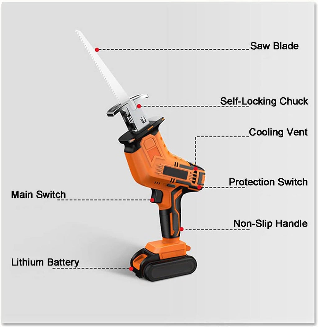 Bone Saw Machine, Electric Commercial Home Butchers Saw, Electric Reciprocating Saws,Hacksaw Handheld Cordless Tools for Cutting Meat/Bones