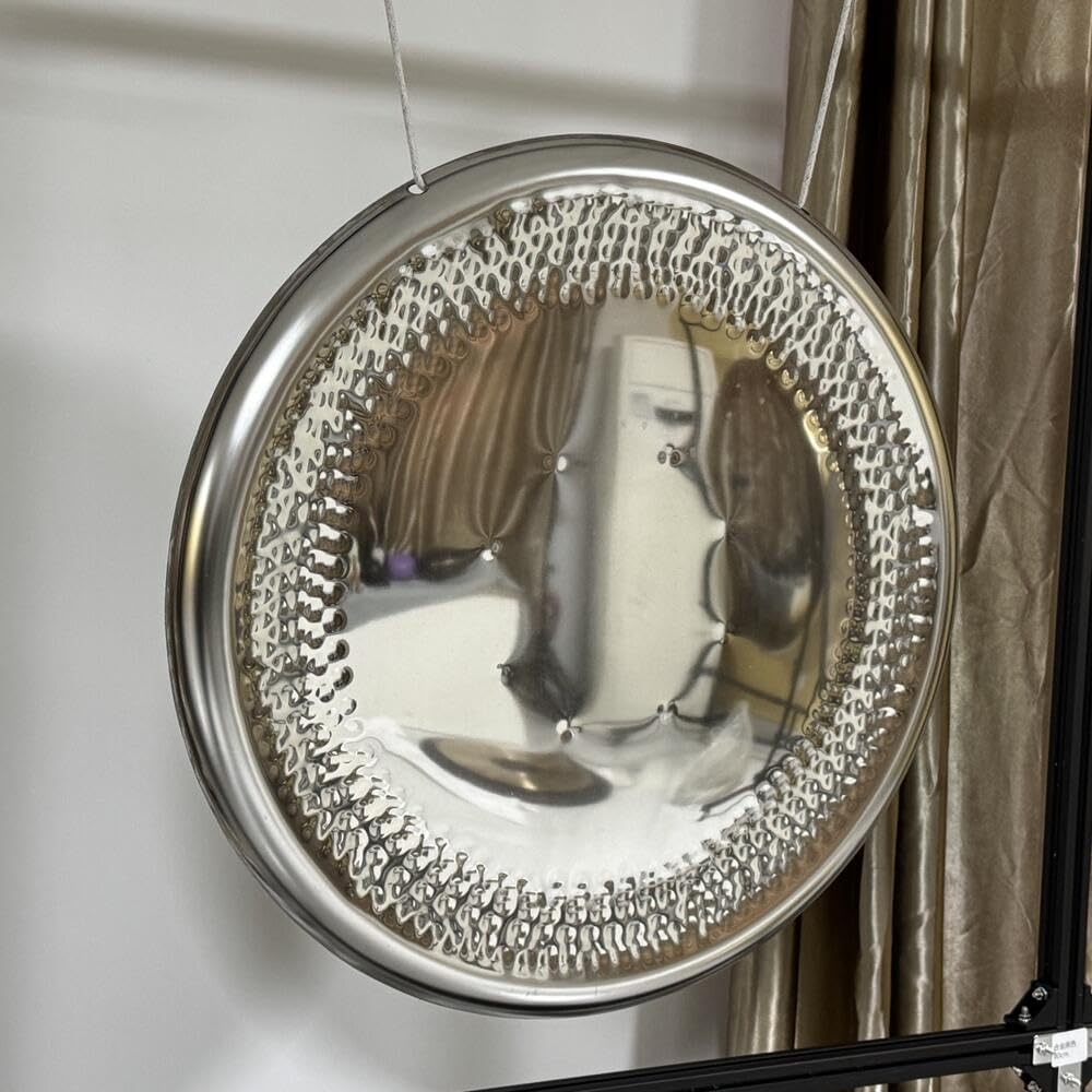 Arborea 85cm Alloy Mirror Chau Gong with Free Wood Mallet For Sound Healing Gong Bath Meditation and Yoga