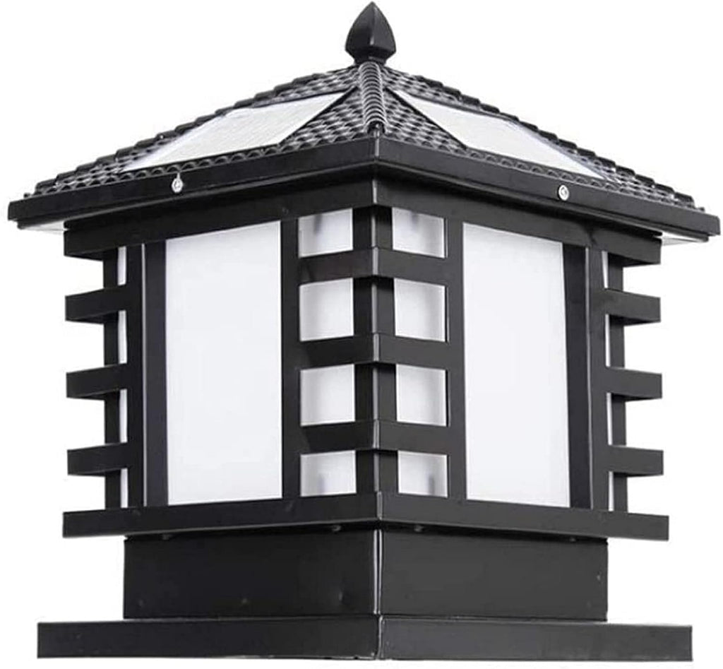 Solar Lantern Outdoor Lights,Garden Post Light Solar Column Head Light Waterproof Fence Outdoor Lamp Gate Post Light Garden Villa Yard Gate Light Solar Column Lamp Outdoor Courtyard Home