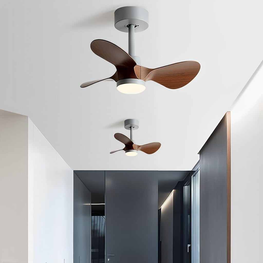 LED Fandelier Ceiling Fan with Light for Kids Room Small Kitchen Ceiling Fan Light with Remote Control Dimmable Large Ceiling Light Fan Chandelier for Living Room Children Bedroom Dining Room