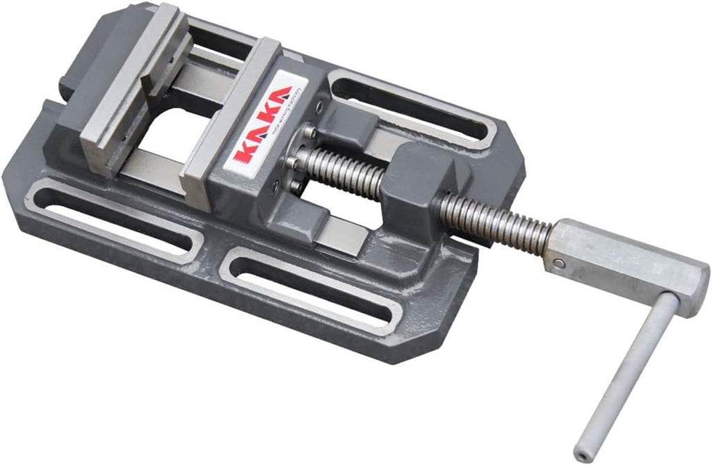 KAKA INDUSTRIAL Drill Press Vise,4 inch Heavy-Duty Drill Press Vise, Low-Profile Cast Iron Milling Vice for Precision Machining, Metalworking and Woodworking TSL-100