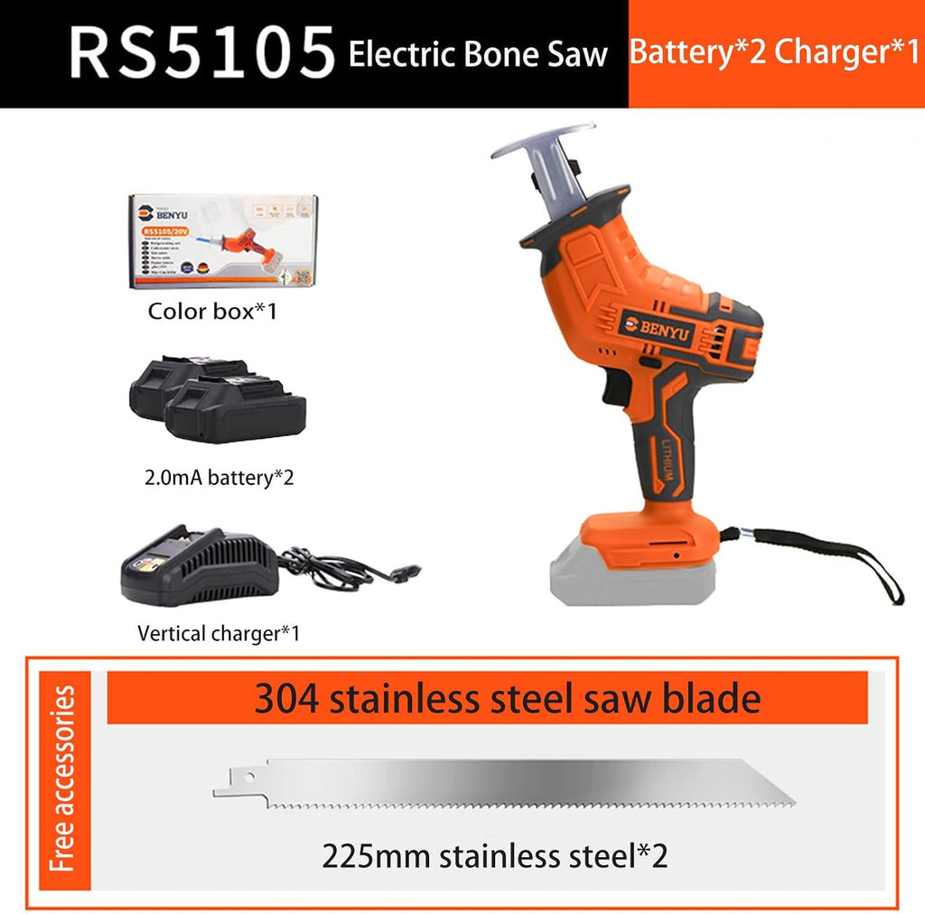 electric reciprocating Multifunctional bone saw Bone Saw Cordless Portable Reciprocating Saw for Commercial Meat Bones Pork Cutting electric bone saw,D
