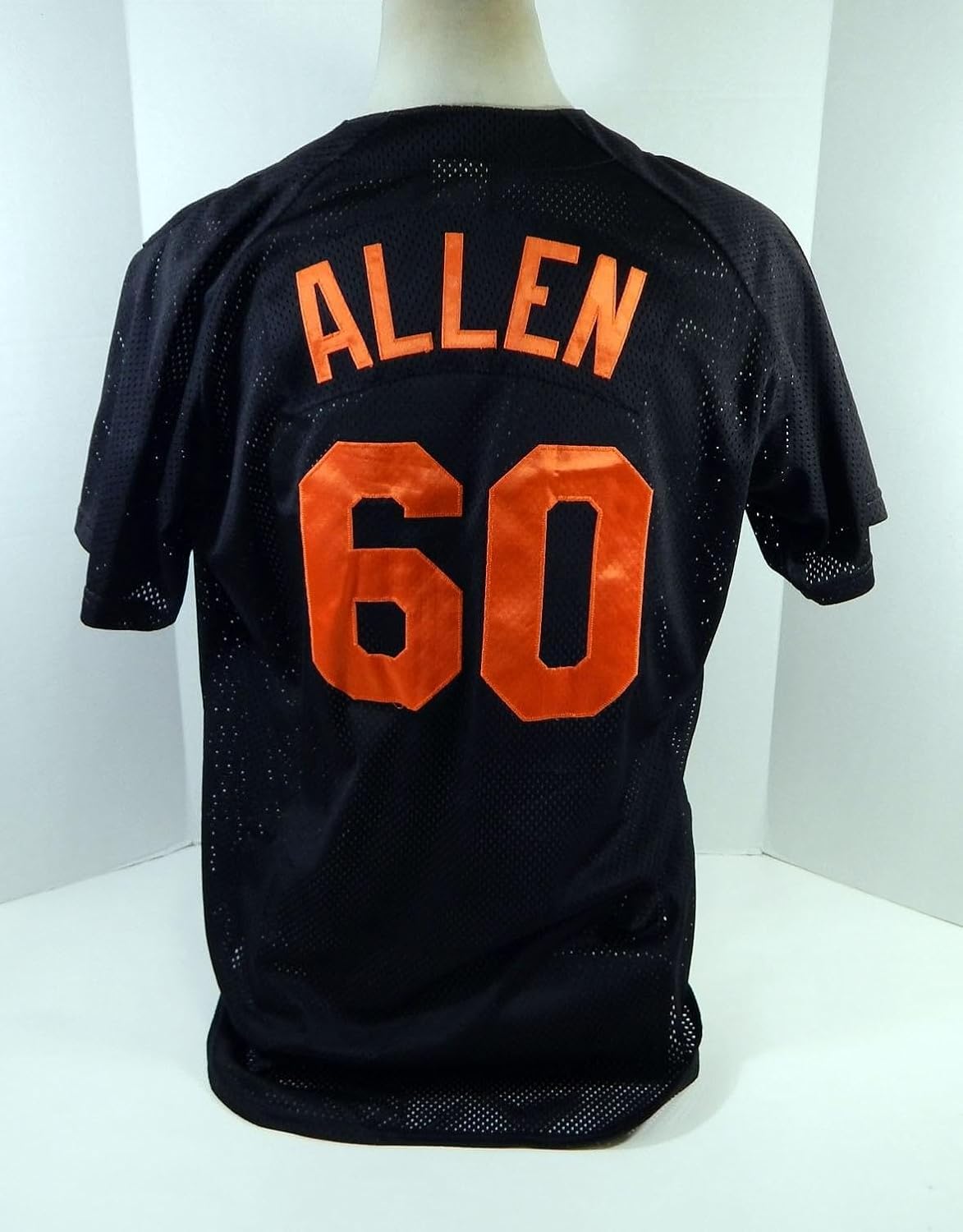 Baltimore Orioles Allen #60 Game Used Jersey Ext ST GCL 038 - Game Used MLB Jerseys