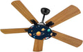 Modern Ceiling Fans with Lights Remote, Space theme Solar system kids cartoon planet seamless Rocket planets 42 Inch Ceiling Fan for Bedroom Living Room Farmhouse, 6 Speed Reversible Quiet Motor