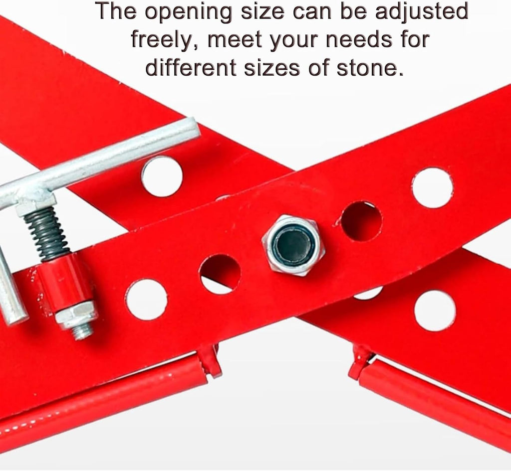 Granite Slab Lifting Clamp Pliers, Adjustable Jaw Opening Stone Lifting Tool, Roadside Curb Clamp for Carrying and Vertical Transport of Marble Concrete Blocks Slate Sheets Curb Stones(36-85cm(14.1-33