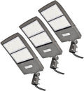 3 Pack LED Parking Lot Light 300W/240W/200W Adjustable 5700K Daylight White Shoebox Pole Light Waterproof Outdoor Area Street Court Security Lighting Fixture,UL DLC Listed
