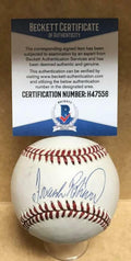 Frank Robinson Baltimore Orioles Signed Auto A.l. Baseball Beckett H47556 - Autographed Baseballs