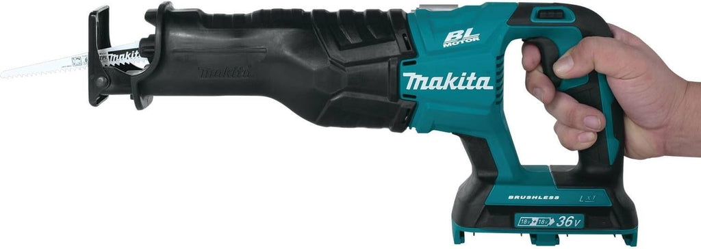 Makita XRJ06Z 18V X2 LXT Lithium-Ion (36V) Brushless Cordless Recipro Saw (Renewed)