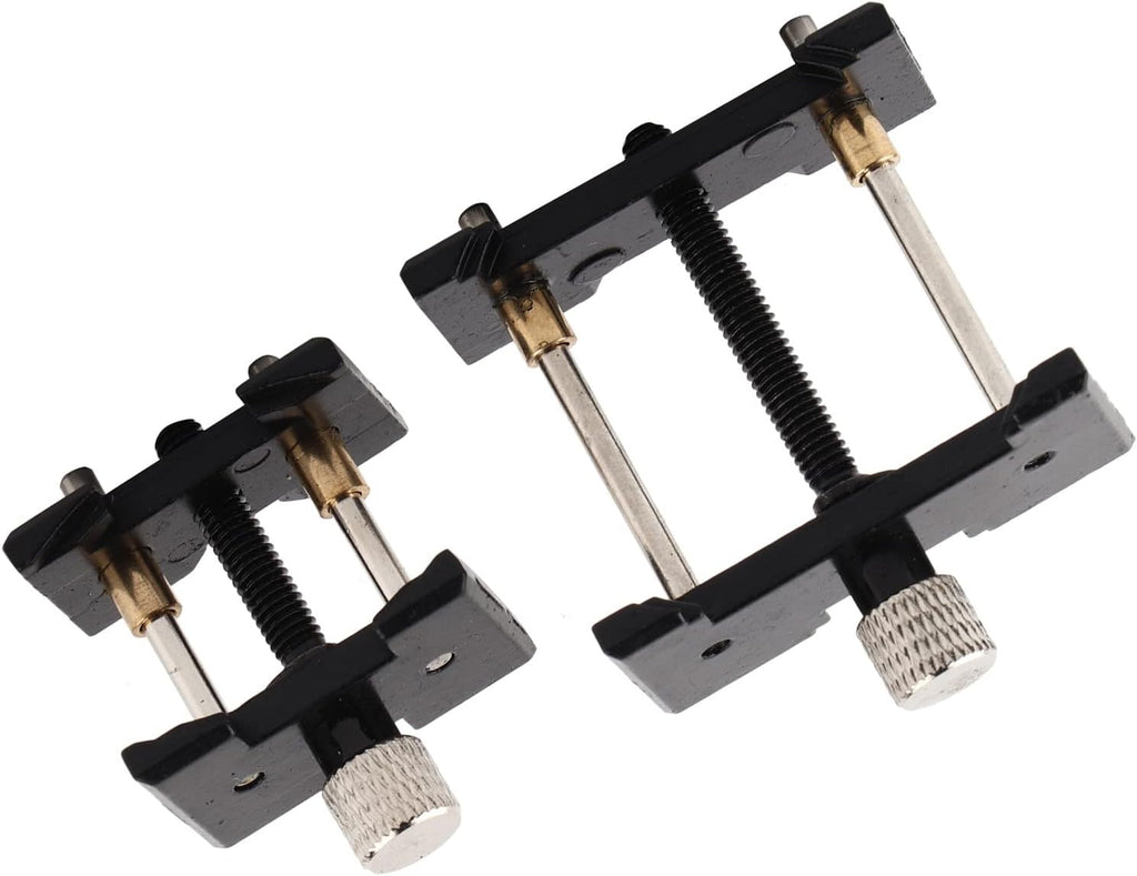 2PCs Watch Movement Holder Fixed Base Set Watch Movement Case Holder Vice Clamp for Watch Repair Jewelry Making Hobby Craft