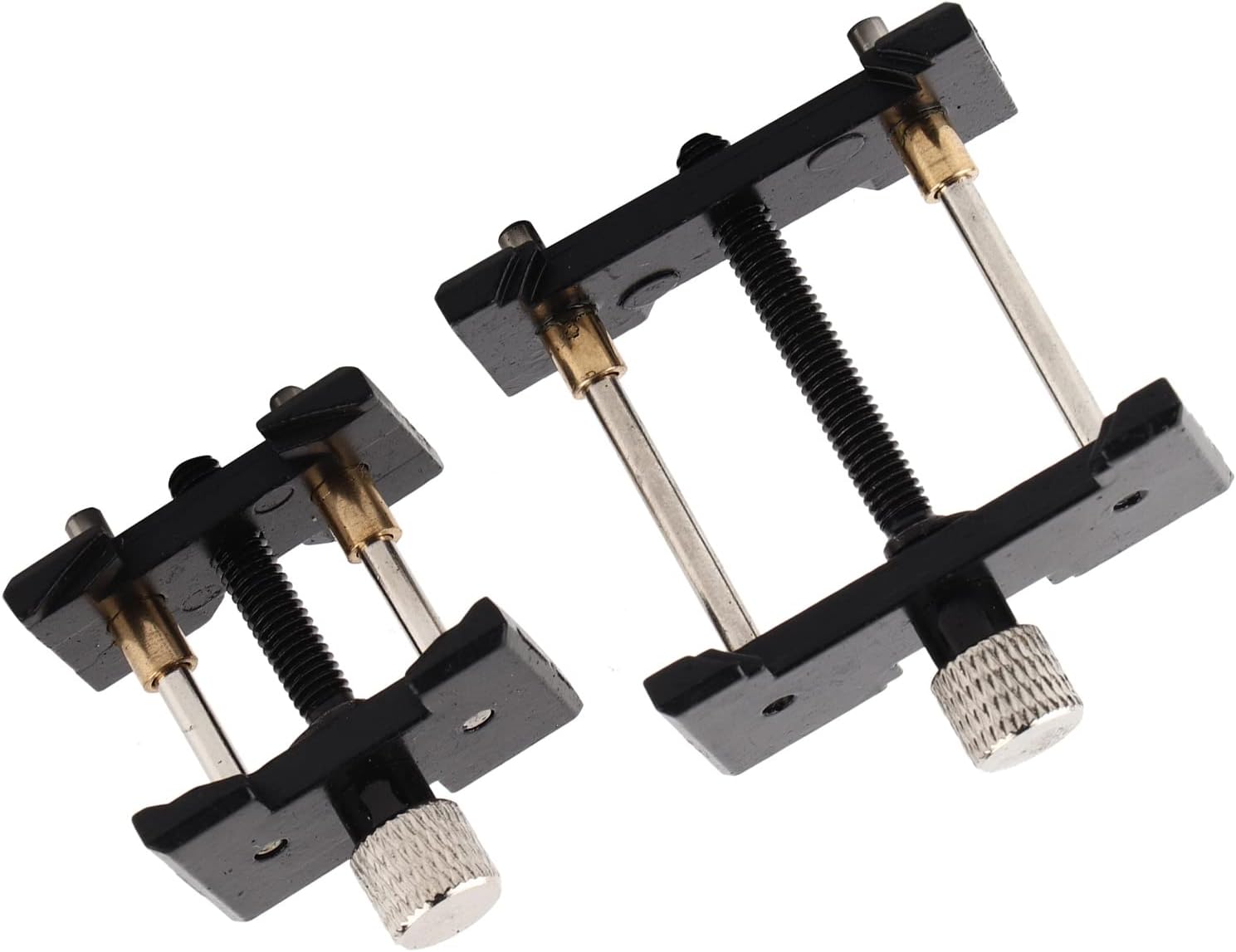 2PCs Watch Movement Holder Fixed Base Set Watch Movement Case Holder Vice Clamp for Watch Repair Jewelry Making Hobby Craft