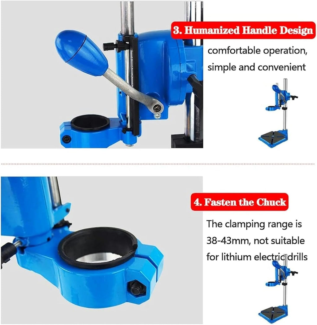 Floor Drill Press Stand Table, Bench Drill Stand, Drill Press Stand With Vise For Hand, Presses Table Standing With Cast Iron Base(A+VISE)