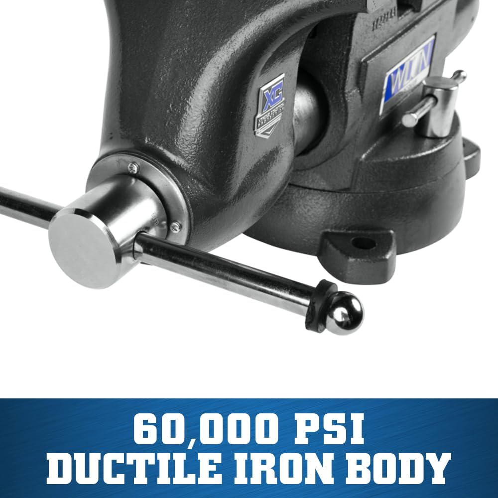 Wilton Tradesman XC Bench Vise, 8' Jaw Width, 6-3/4' Max Jaw Opening, 4-3/4' Throat (Model 1780XC)