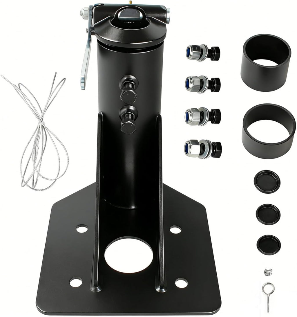 Adjustable 5th Wheel to Gooseneck Adapter Hitch 12'-17' Compatible with RV Camper Trailer to 2-5/16' Ball 20,000 Pound Rating Coupler 12217