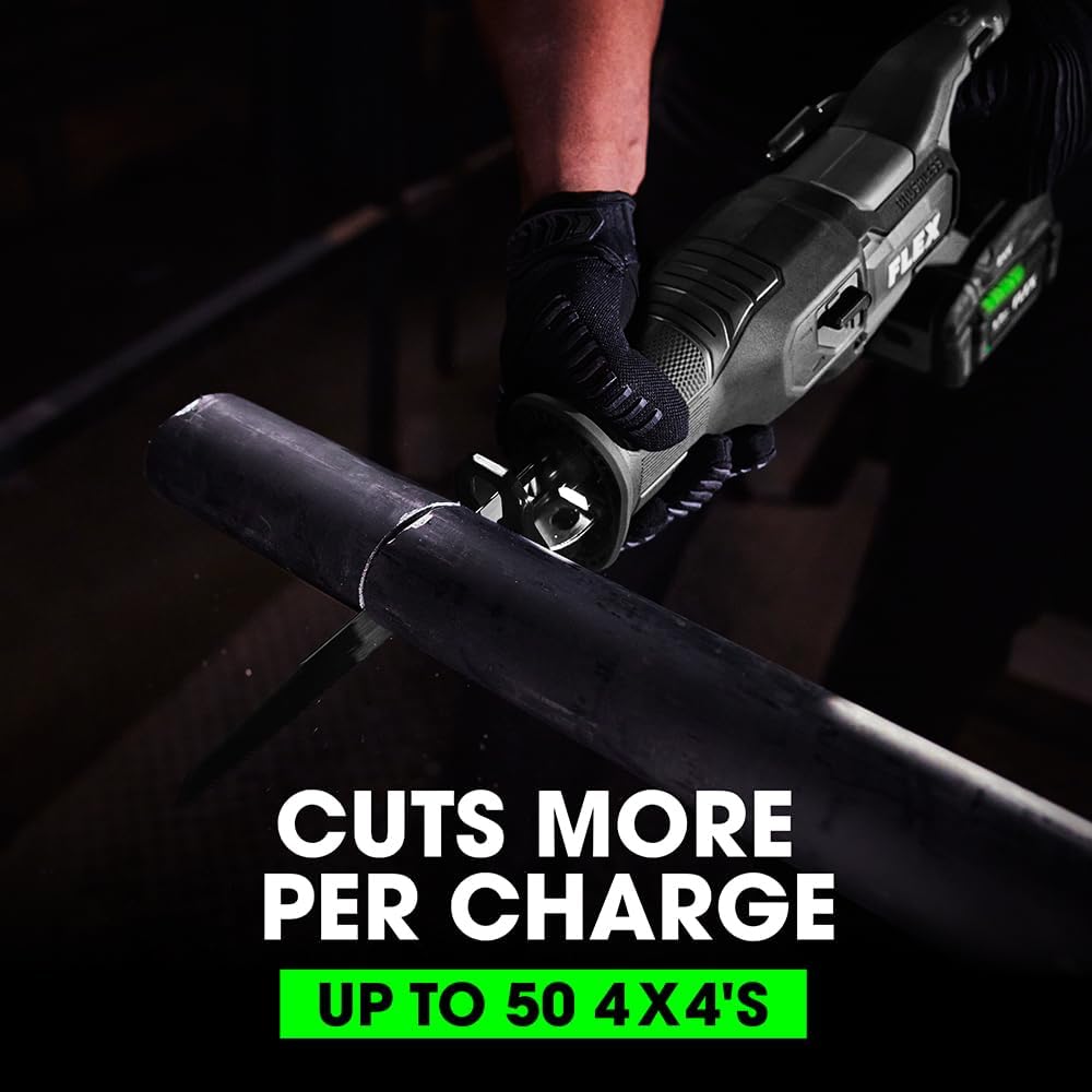FLEX 24V Brushless Cordless 5.0Ah Reciprocating Saw & 2.5Ah Oscillating Multi-Tool Kits with 160W Fast Chargers