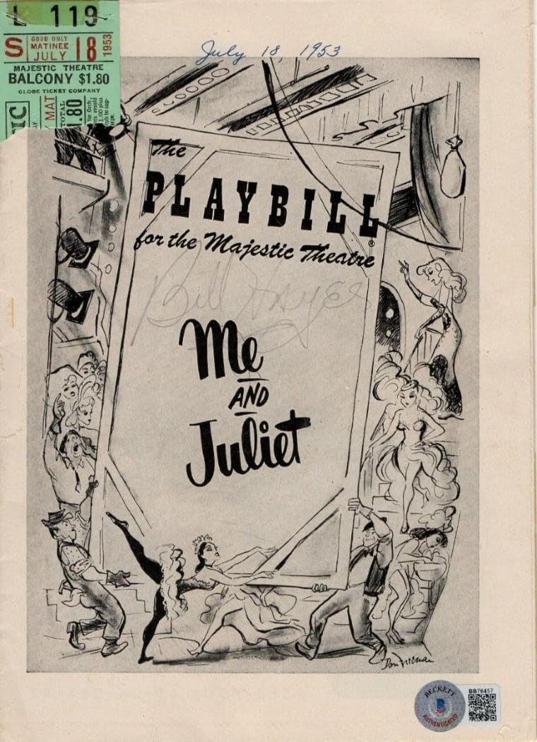 Bill Hayes Signed Autographed Playbill Program Me & Juliet BAS BB76457 - Autographed MLB Magazines