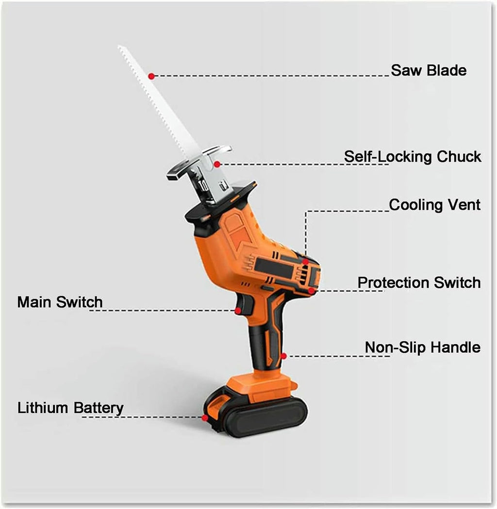 Bone Saw Machine, Electric Commercial Home Butchers Saw, Electric Reciprocating Saws,Hacksaw Handheld Cordless Tools for Cutting Meat/Bones