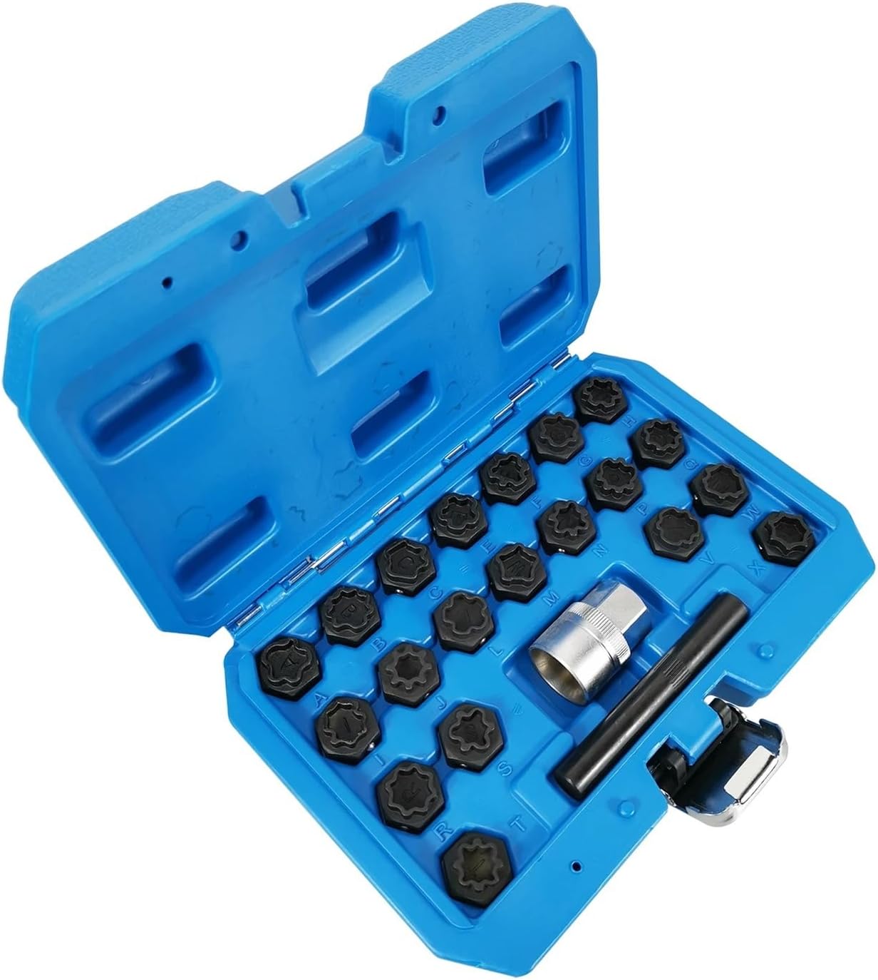 Special Wheel NUT Key Socket Tools 22 Pcs EQUIV T40073 Punch Compatible with