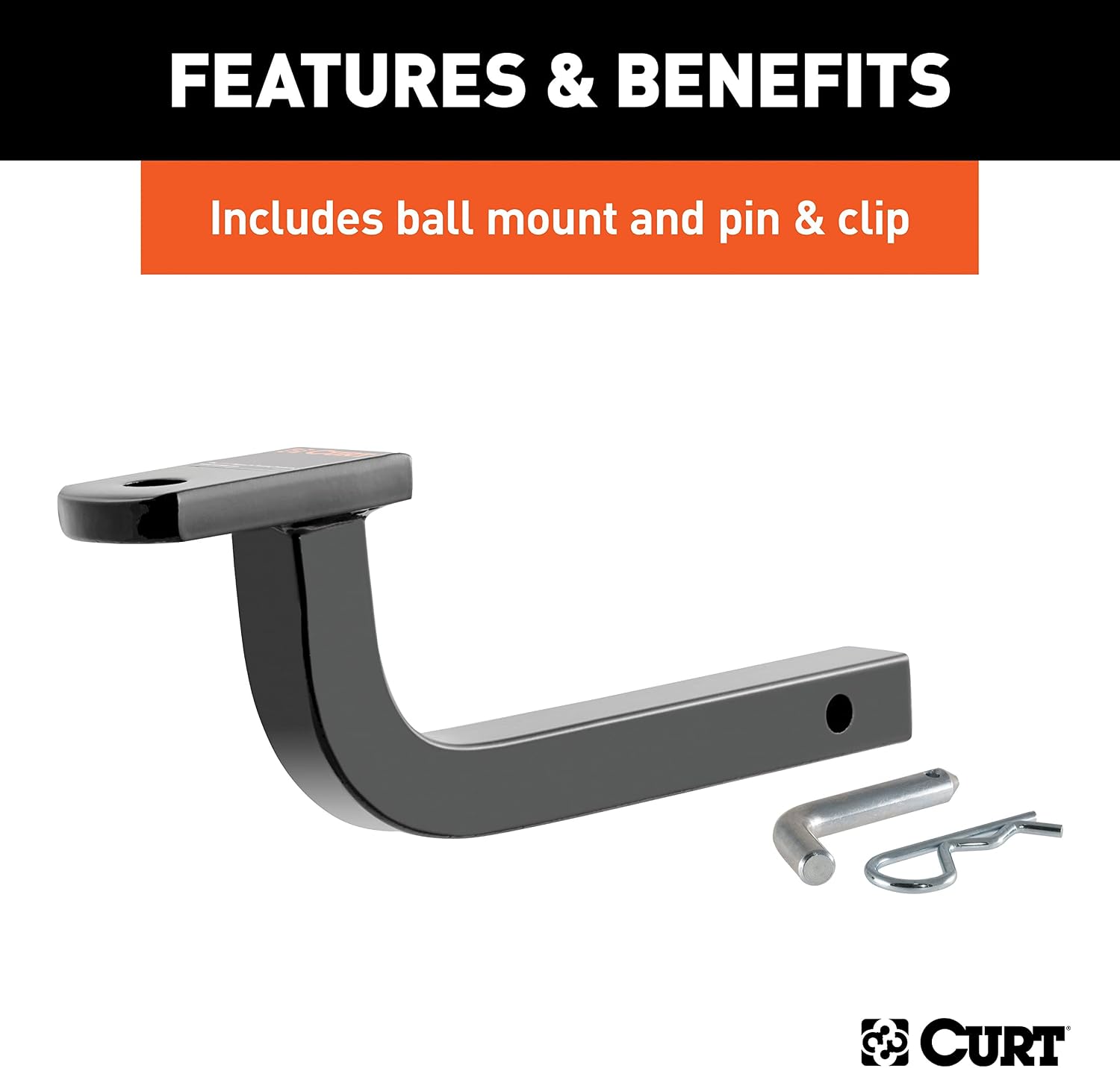 CURT Manufacturing 121223 Class 2 Trailer Hitch with Old-Style Ball Mount for Nissan Rogue