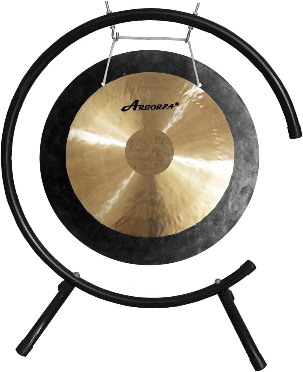 Arborea Sound Healing Gong Deep Wave Gong 18 Inch Authentic Chinese Wind Gong Includes Padded Gong Mallet Hanging String for Sound Bath and Meditation