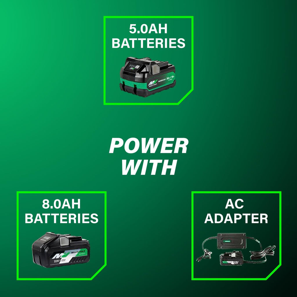Metabo HPT 36V MultiVolt 6-1/2' Cordless Track Saw Kit, Adjustable Bevel -1 to 46°, Over 2-1/2' Cutting Depth, Lightweight Design, Includes 4.0Ah Metabo Battery and Rapid Charger, C3606DPA