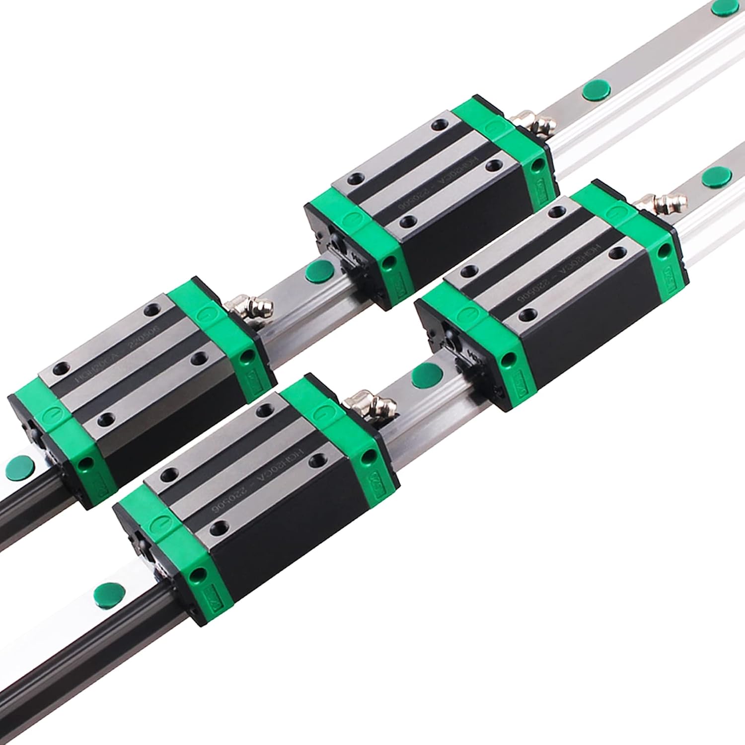 HGR20 Linear Guide Rail kit 200mm Linear Slide Rail with 4 Bearing Block + 1Pcs SFU1605 250mm Ballscrew kit with BF12/BK12, Ball nut, DSG16H, Coupling for DIY CNC Routers Lathes Mills