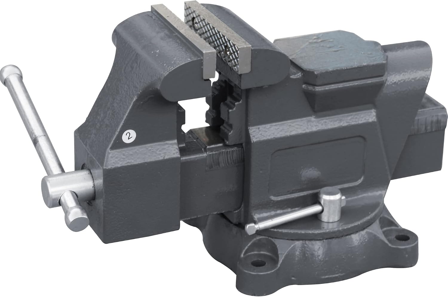 KAKA INDUSTRIAL Bench Vises 4 Inch Jaw Width, 3 Inch Jaw Opening Homeowner's Vise, Swivel Base Heavy Duty, for Drilling, Pipe Cutting, Woodworking AVS-100