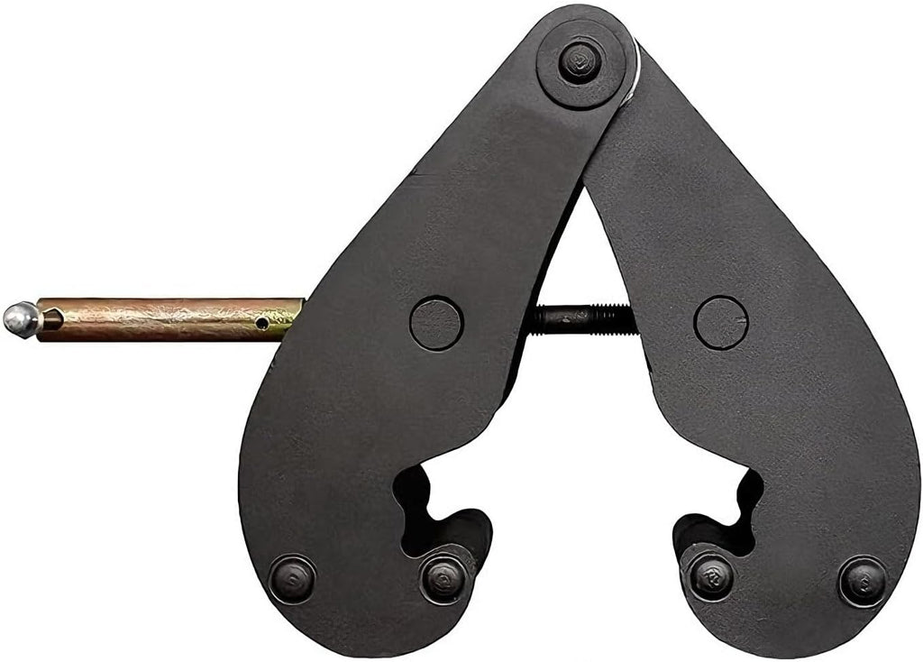 Lifting Clamps, Rail Clamp Lifting Tongs, Rail Clamps, Opening Sizes 75-320 Mm (2.9-12.5 in), Forged Alloy Steel, Suitable for Timber and Firewood Handling(Size:1T/2200LBS)