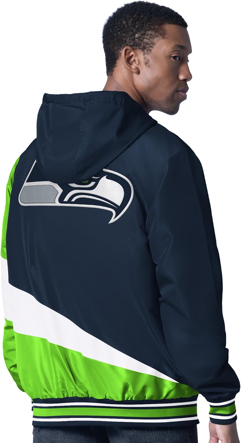 G-III Sports Men's NFL Dual Threat Reversable Full-Zip Hooded Jacket