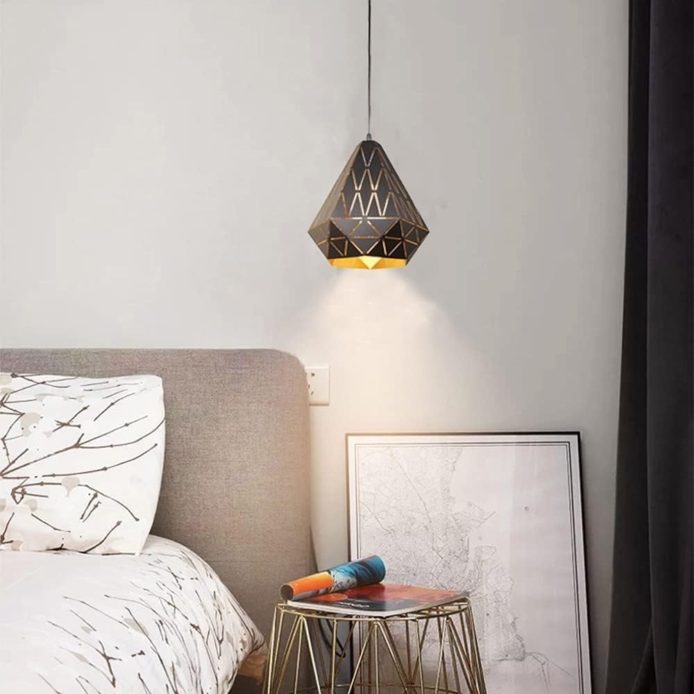 Retro Pendant Lamp Wrought Iron Hanging Light Height Adjustable Suitable Compatible with Conference Room Loft Lobby Generous Suspension Lamp, Luxury