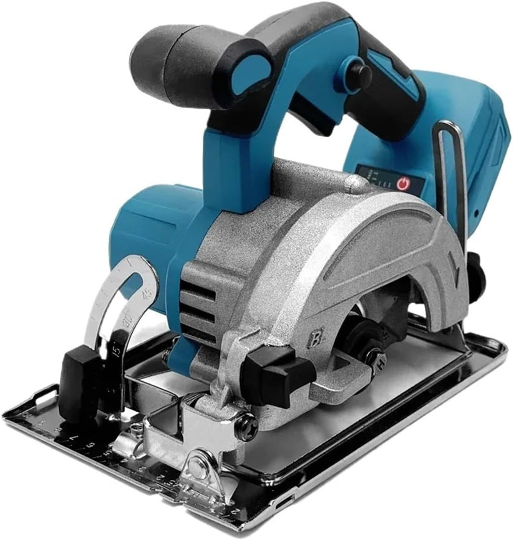 Reciprocating Saw, Handheld Electric Circular Saw 125MM Cordless 5inch Brushless Multi-Angle Woodworking Tool(With 1-Battery)