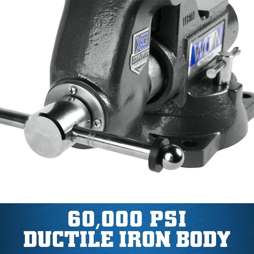 Wilton Tradesman XC Bench Vise, 5-1/2' Jaw Width, 5' Max Jaw Opening, 3-3/4' Throat (Model 1755XC)