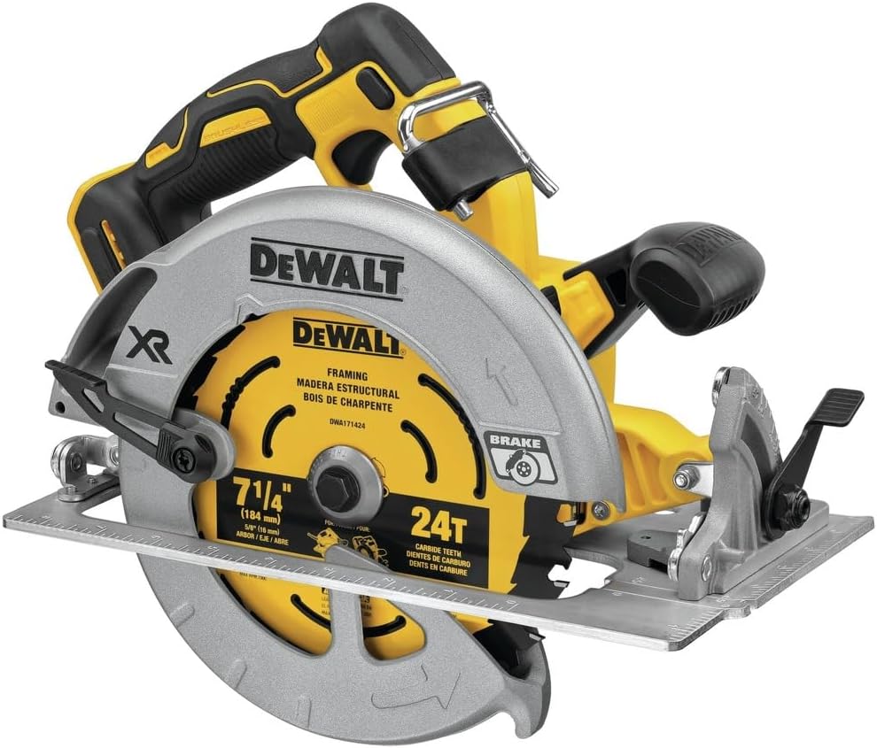 DEWALT 20V MAX* XR® BRUSHLESS 7-1/4' CIRCULAR SAW WITH POWER DETECT™ (Tool Only) (DCS574B)