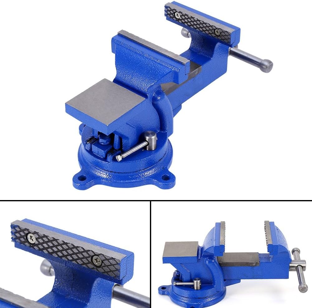 Jaw Bench Vice, 4 Inch 360 Bench Vice Workshop Clamp Engineers 100mm Jaw Workshop Heavy Duty