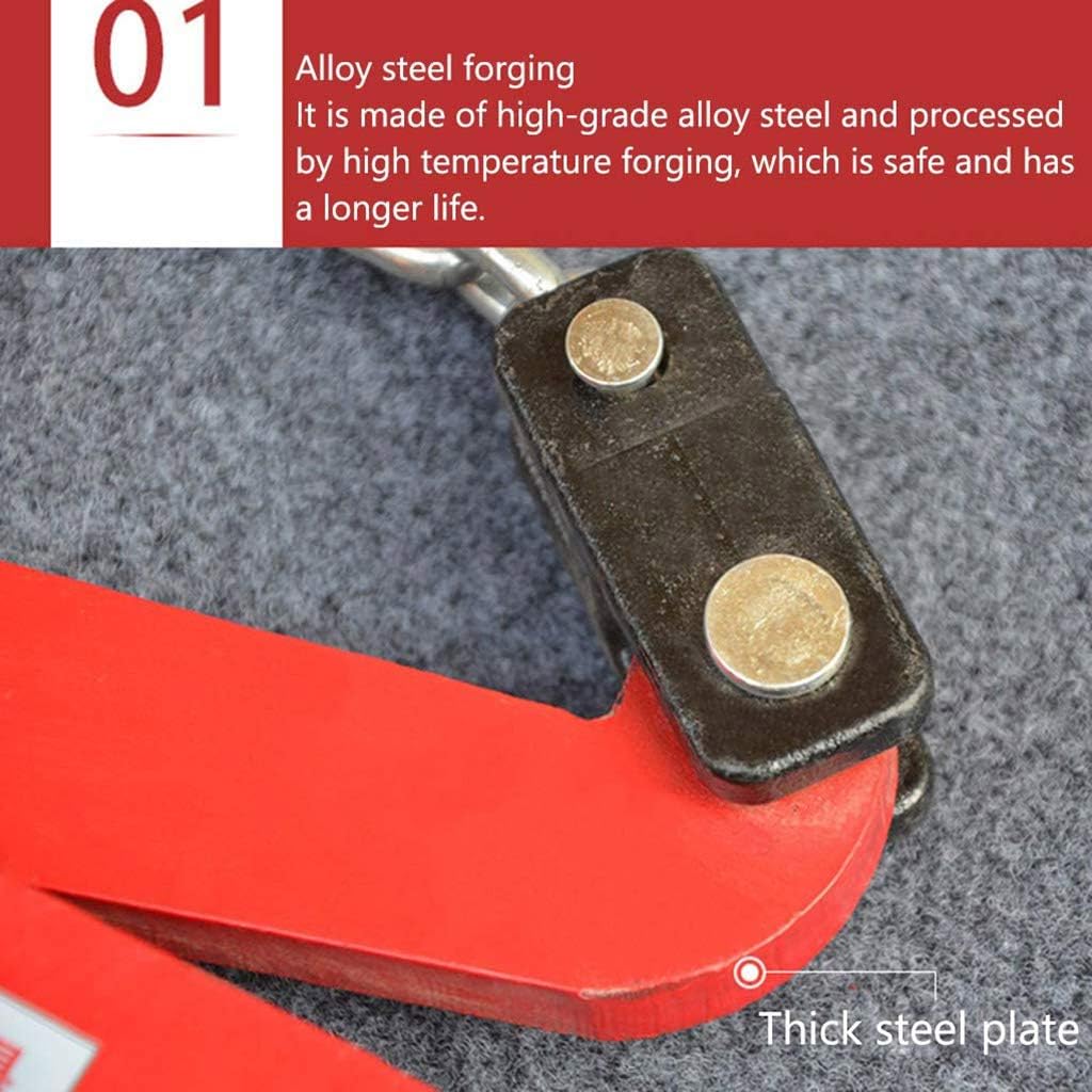 Lifting Clamps Alloy Steel Plate Clamp, Non-Slip Vertical Plate Clamp Thicken Lifting Clamp- Jaw Opening 4 Inch, for Lifting and Transporting Hanging Stone Fixture Clip S