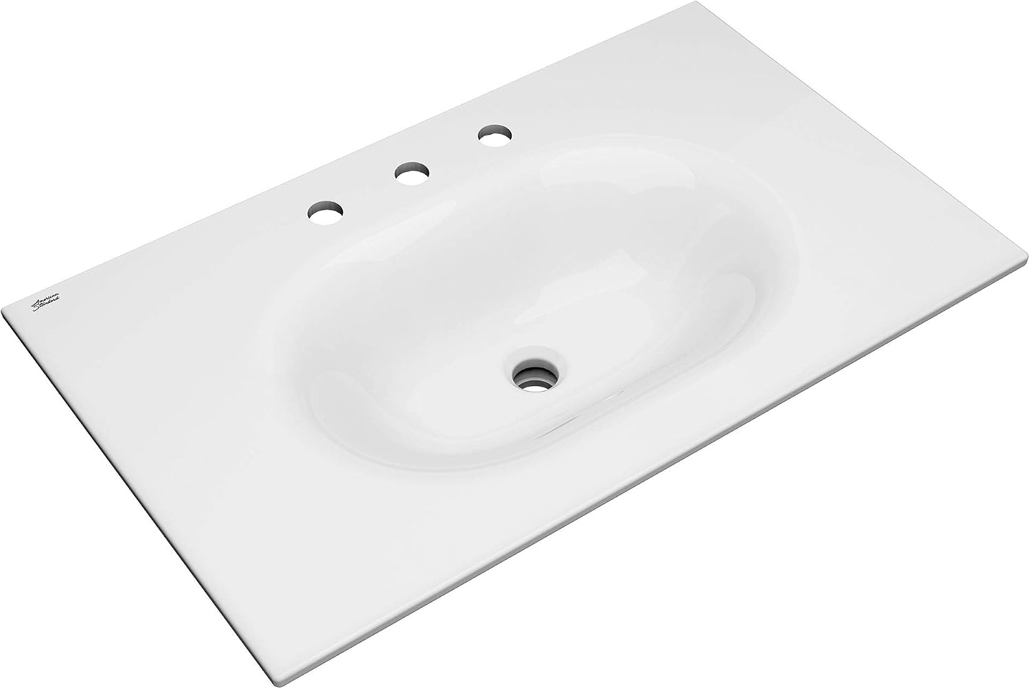 American Standard 1298008.020 Studio S 33 in. Vanity Top Sink – 8 in. Centers, White