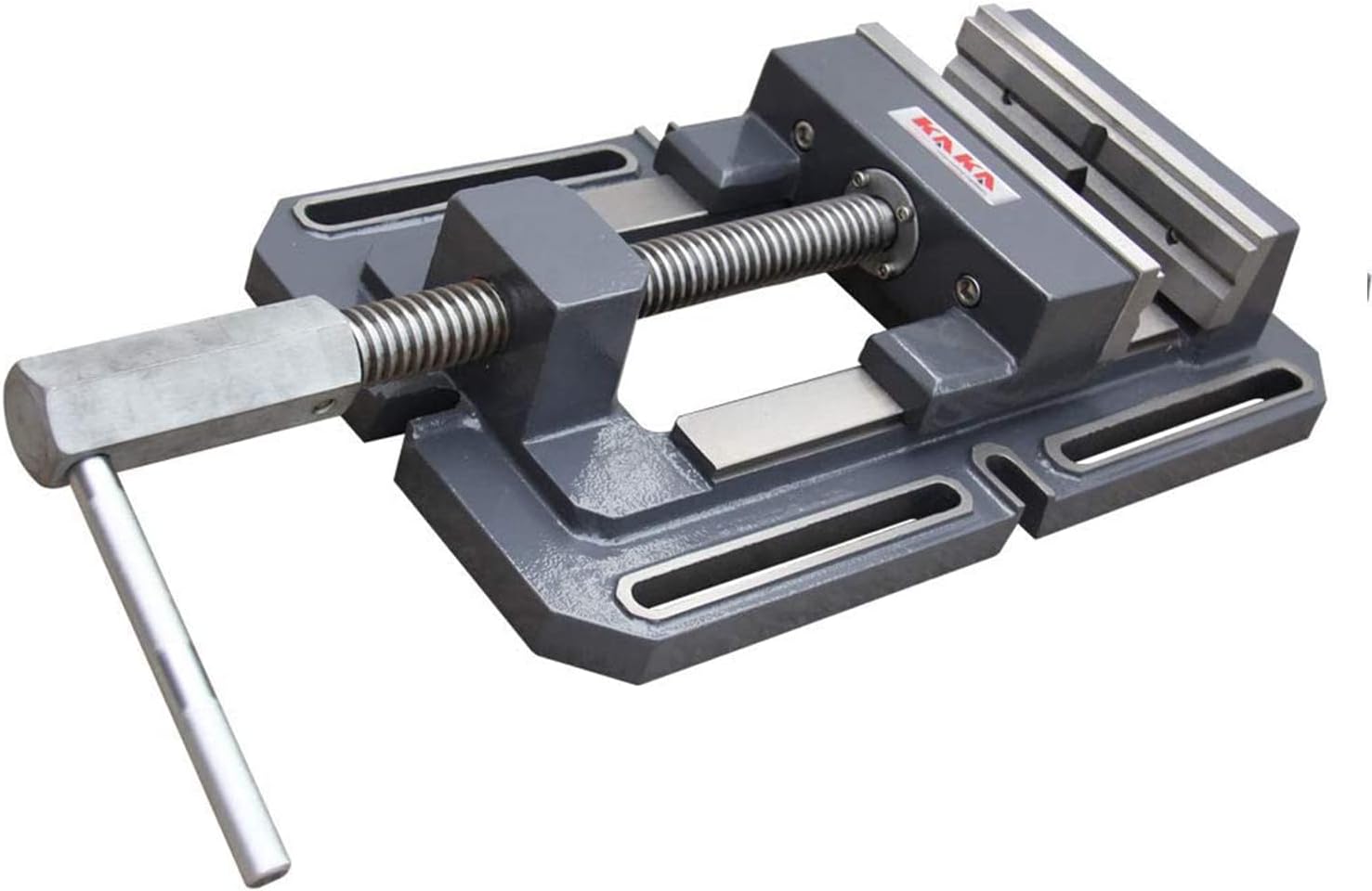 KAKA INDUSTRIAL Drill Press Vise,8-Inch Heavy-Duty Drill Press Vise, Low-Profile Cast Iron Milling Machine Vice for Precision Metalworking TSL-200