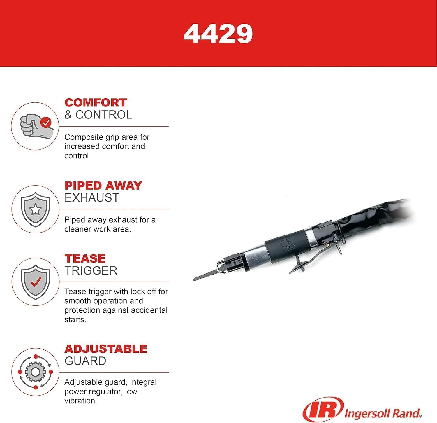 Ingersoll Rand 4429 Super Duty Pneumatic Reciprocation Saw, 3/8 in.