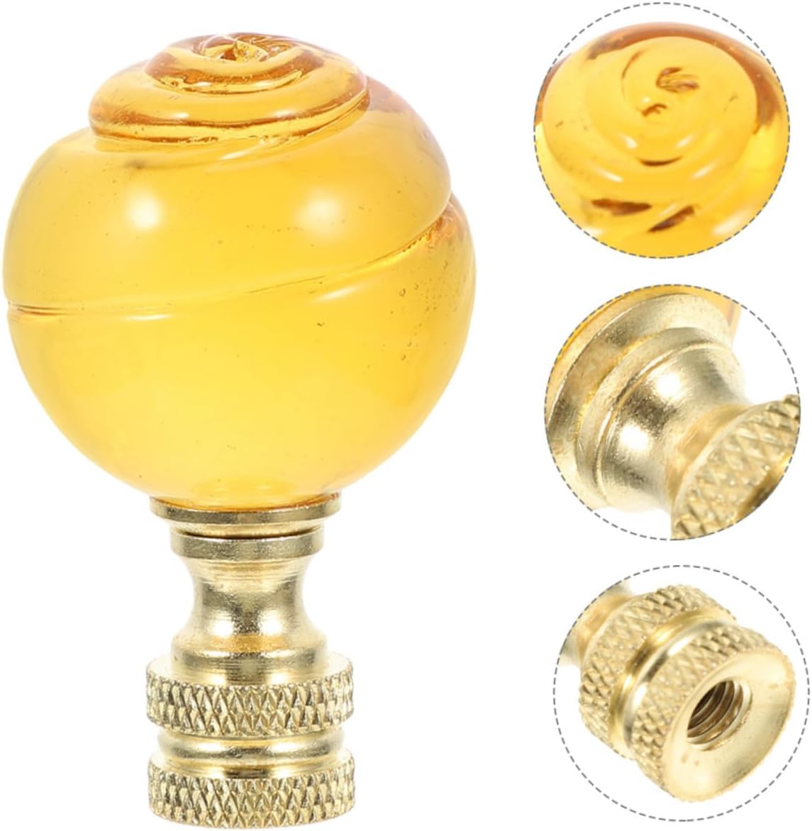 lamp 2pcs Lighting Desk Lights Standing Floor Lamp Desk Lamp Floor Lamps Decorative Lights Lamp Finials Decorative Finial Decor Lamp Finial Cap Knob Nut Crystal Ball Copper lamp (ge 4.55X2.80X2.8