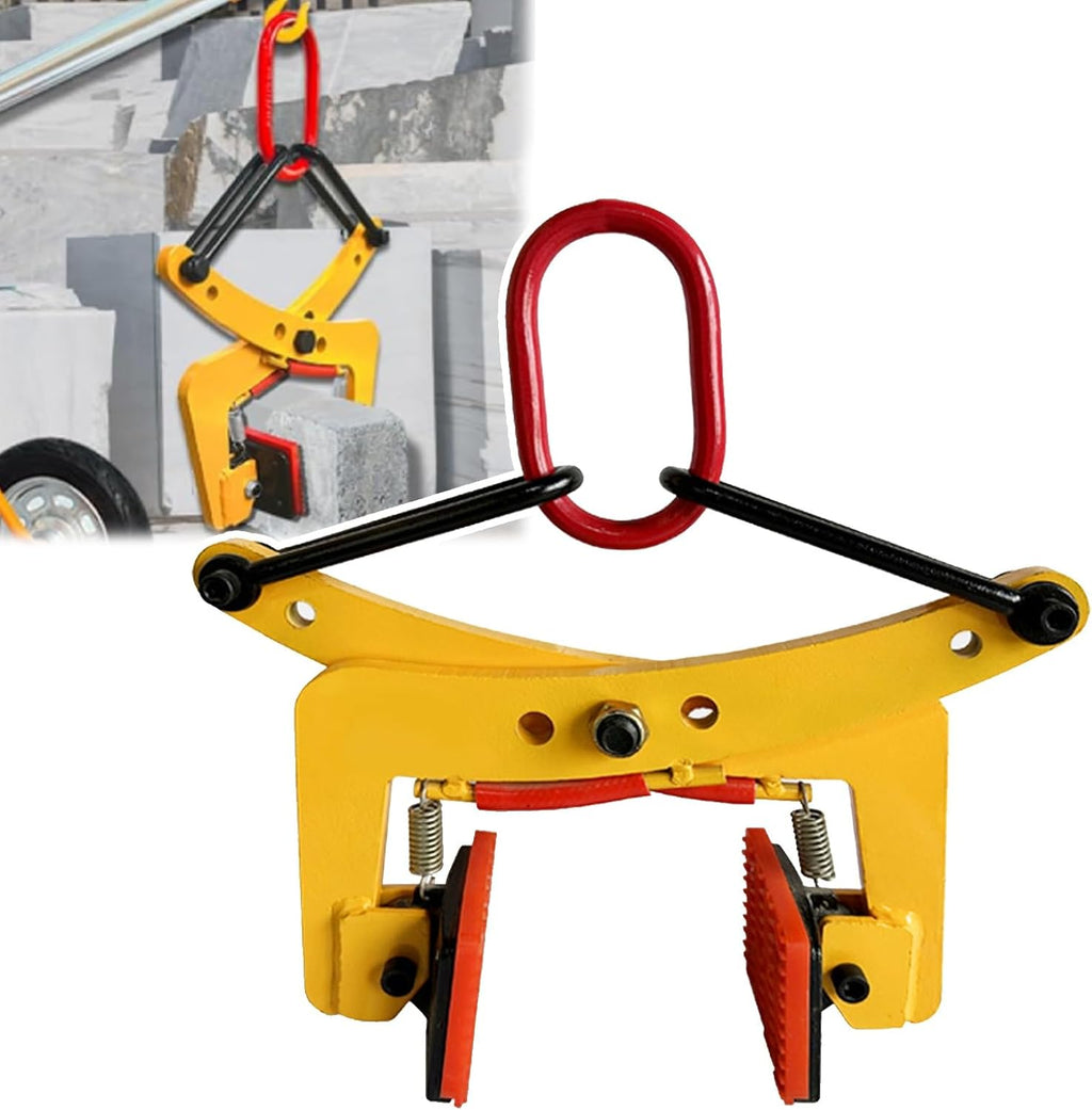 Heavy Duty Granite Slab Lifting Clamps - Adjustable Jaw Opening 30cm/11.8inch for Safe Transporting & Handling of Stone, Vertical Steel Plate Clamps for Construction & DIY
