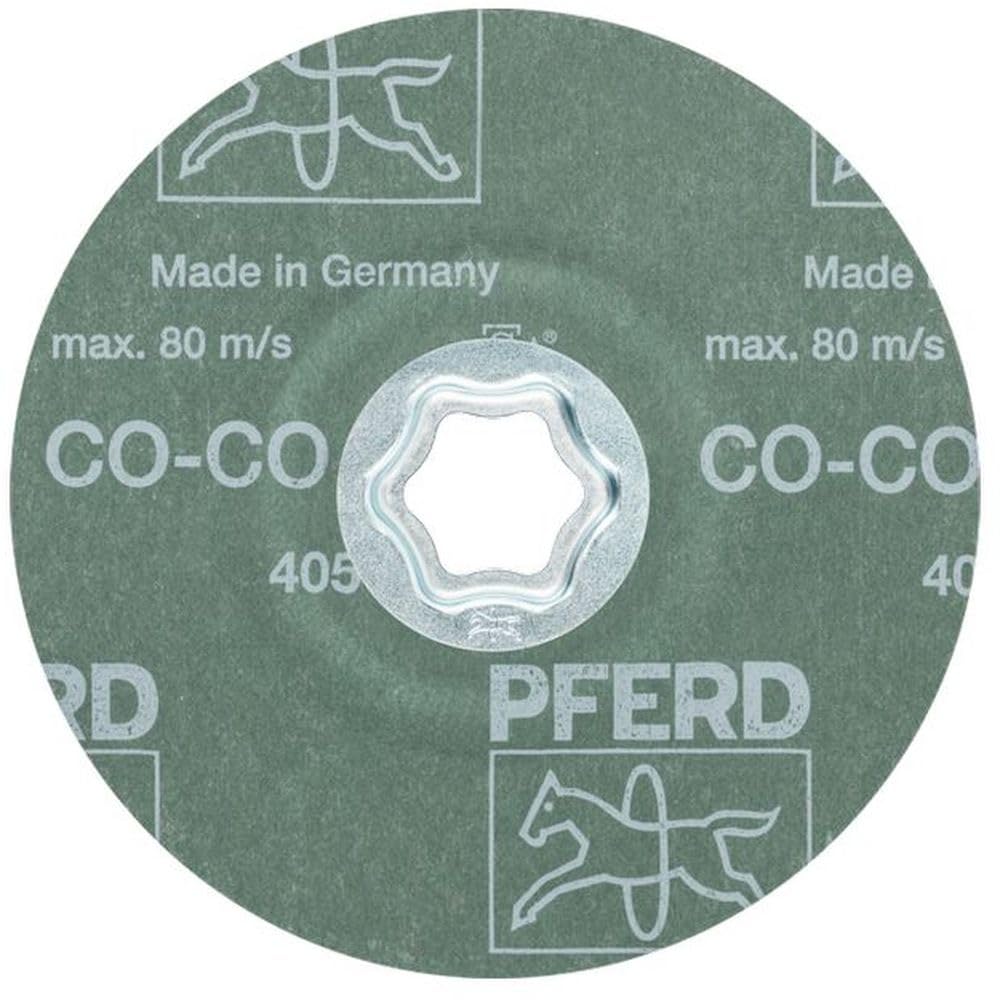 PFERD COMBICLICK® Fiber Disc, 5' Dia, 60 Grit, Ceramic Oxide CO-Cool,12200 RPM (Pack of 25) - Part 40735
