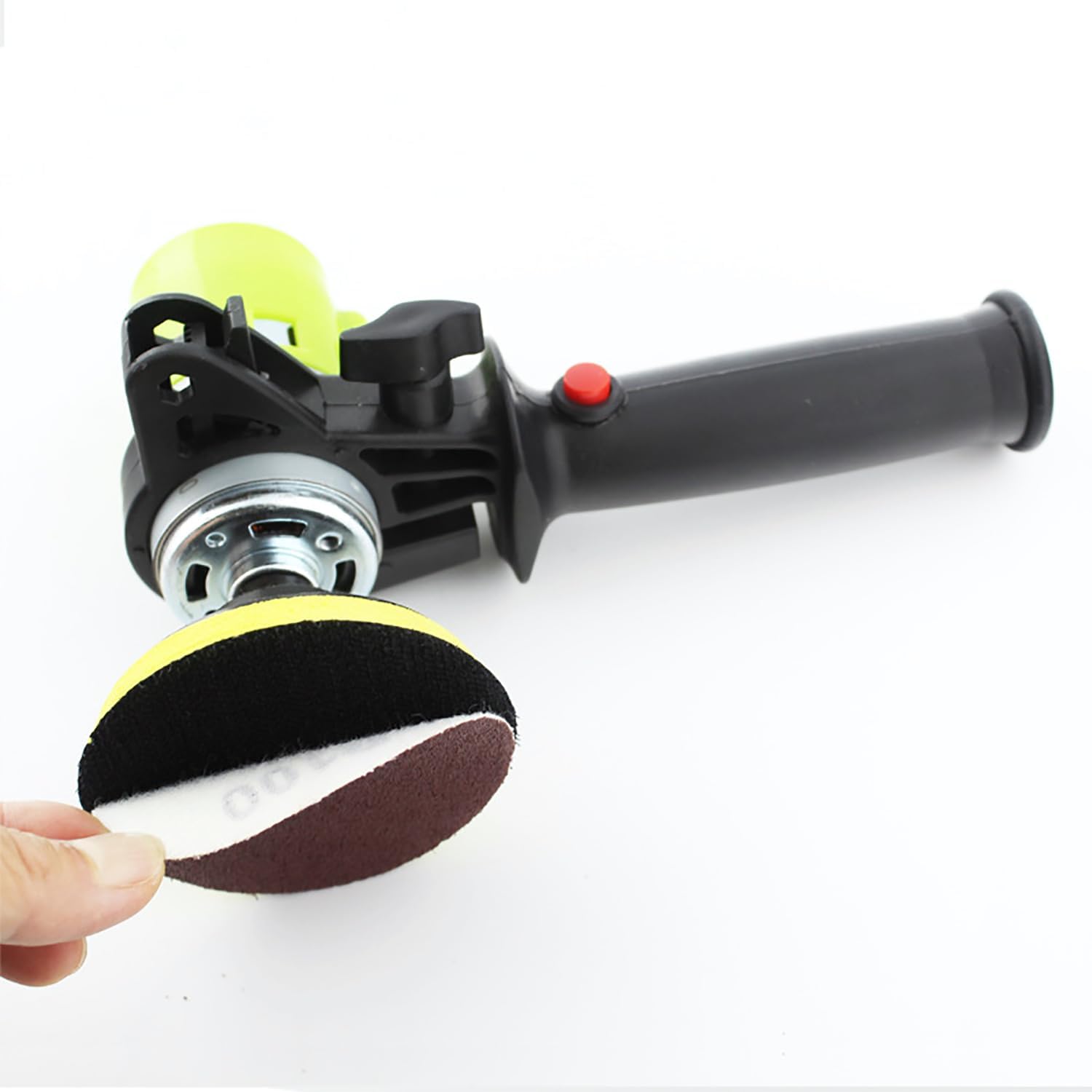 TsoLay Angle Grinder Sanding Disc, 3 Inch Electric Handheld Grinder with 40PCS Sandpaper, 4500-9000r/min, 7 Speed Adjustable, Suitable for High-Speed Polishing Wall Putty, Wood Sanding Buffing