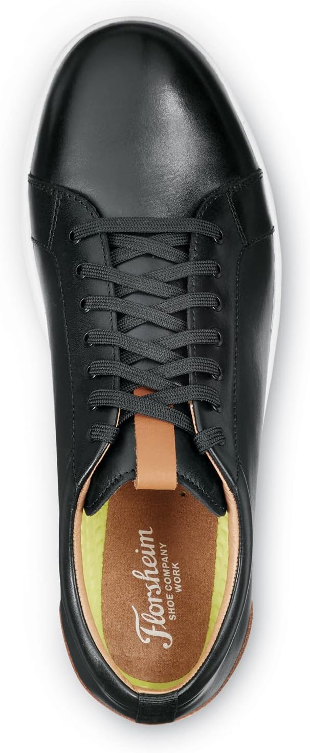 Florsheim Crossover Work, Men's, Black, Steel Toe, EH, MaxTrax Slip Resistant, Lace to Toe Oxford Work Shoe