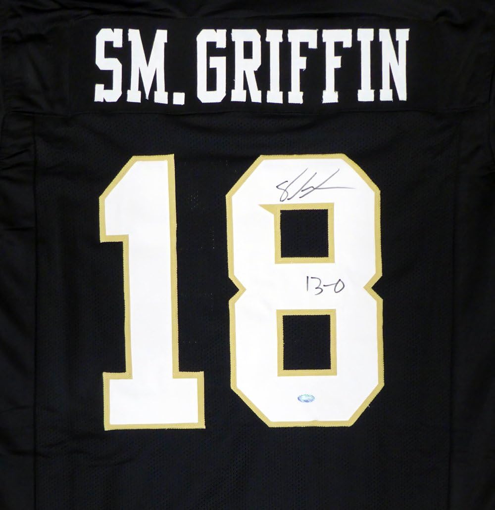 UCF Golden Knights Shaquem Griffin Autographed Black Jersey '13-0' MCS Holo Stock #134405