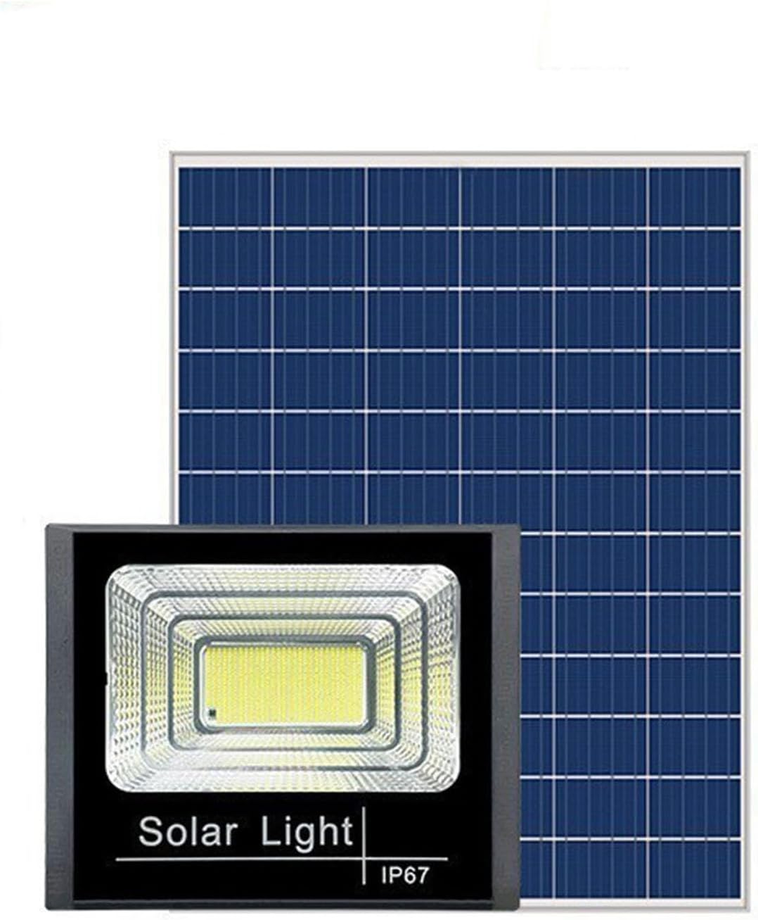 25W Outdoor Waterproof Spotlight, Dusk to Dawn LED Street Lamp with Remote Control Solar Patio Lights Waterproof for Yard, Gazebo