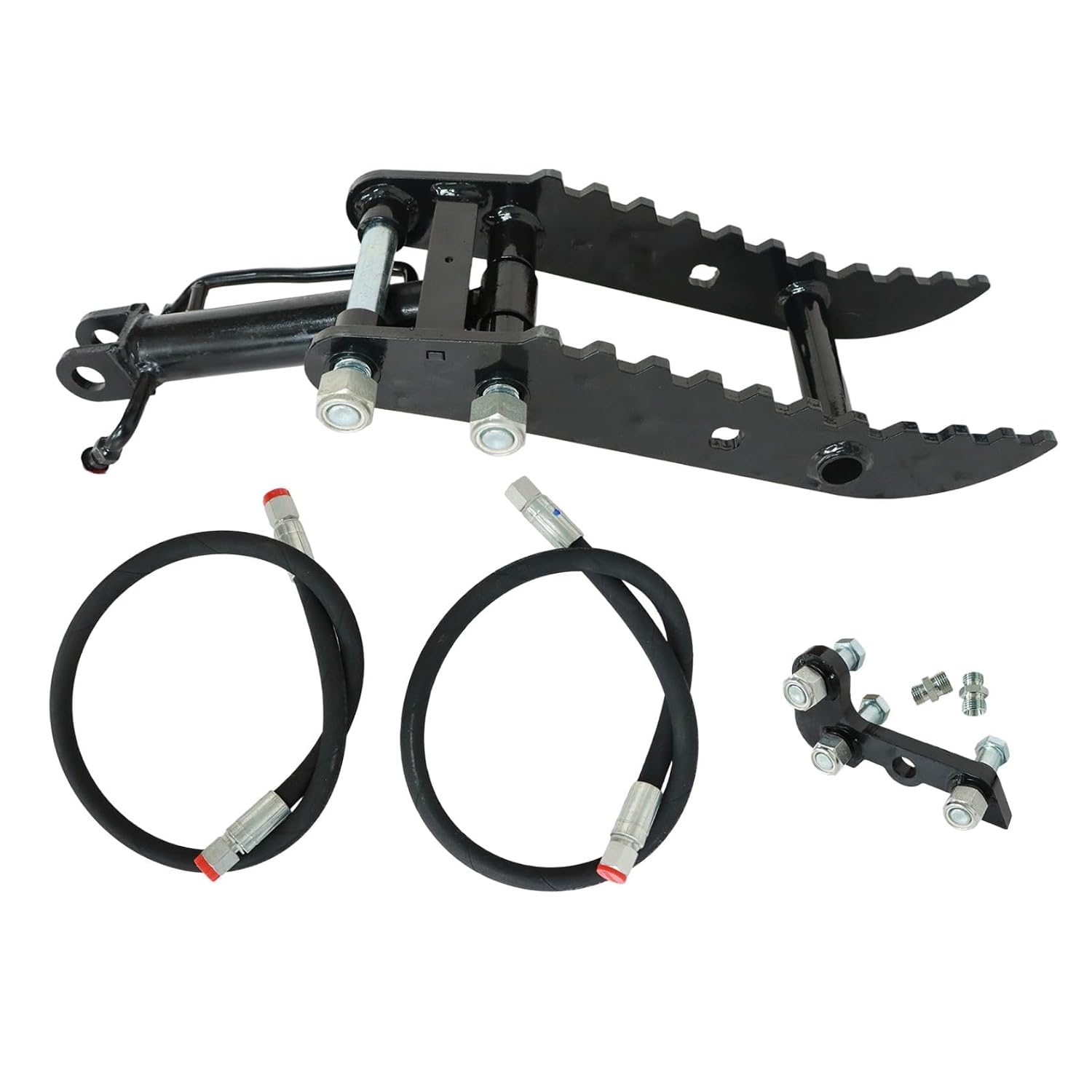 FZJDSD 3-Holes Bracket Hydraulic Thumb Clip L-Shaped Compatible with Mini Excavators Attachments 3 tons and Below mini excavators