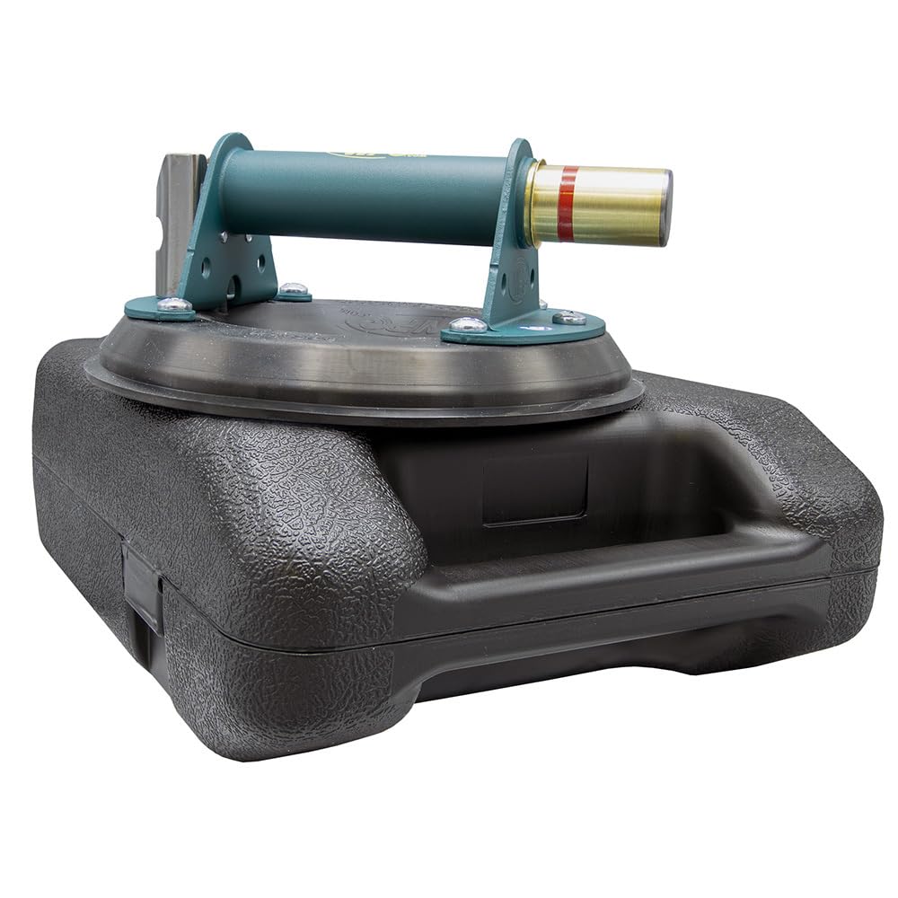 Wood's Powr-Grip N4950 8' Flat Vacuum Suction Cup with Metal Handle (91500) and case