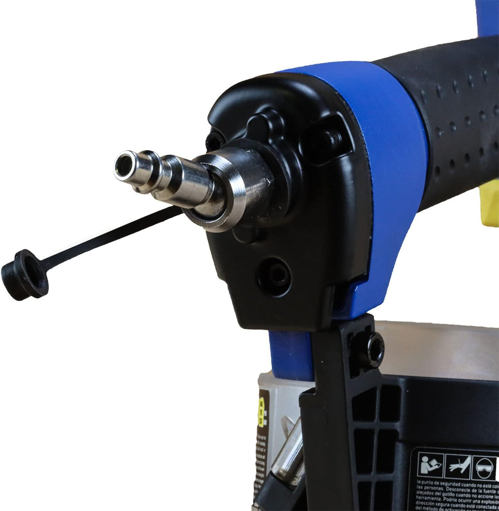 Estwing ECN45 Pneumatic 15 Degree 1-3/4' Coil Roofing Nailer with 1/4' NPT Industrial Swivel Fitting and Bag
